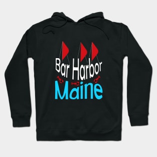 Bar Harbor Maine Sail and Lobster Hoodie